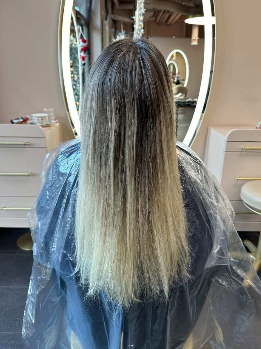 Haar vor der Behandlung